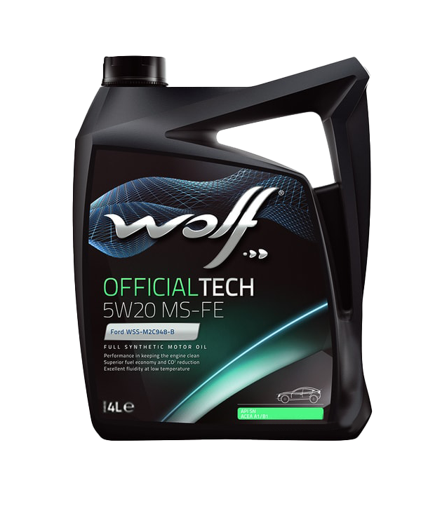 Моторное масло Wolf OfficialTech 5W-20 MS-FE, 4л 